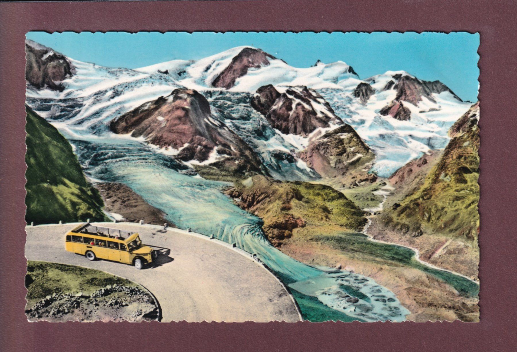 Ansichtskarten: Sustenstrasse - STEINGLETSCHER - Postauto – Gebraucht aus Pully von nicecards