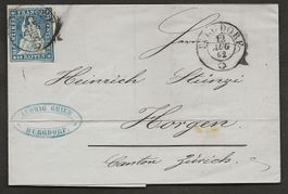 Schweiz 1862 STRUBEL Burgdorf Horgen