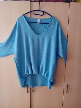 Bluse 3/4 Fledermausärmel grosszügig geschnitten L-XL