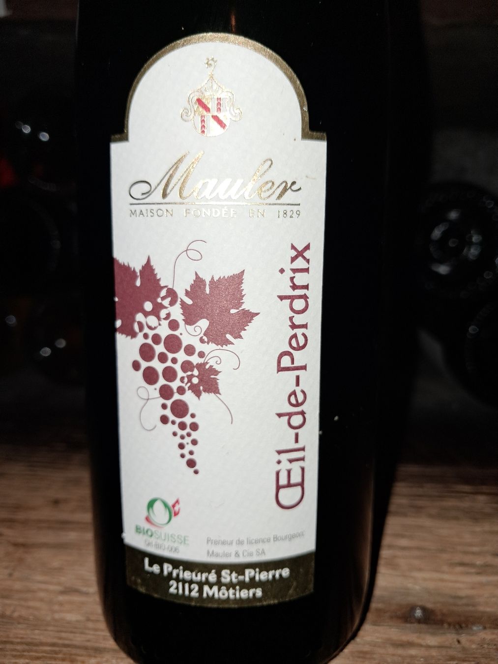 Vino: Mauler Oeil-de-perdrix Bio rosé 2015 – Nuovo e nell'imballaggio originale da Le locle venduto da juliensaran