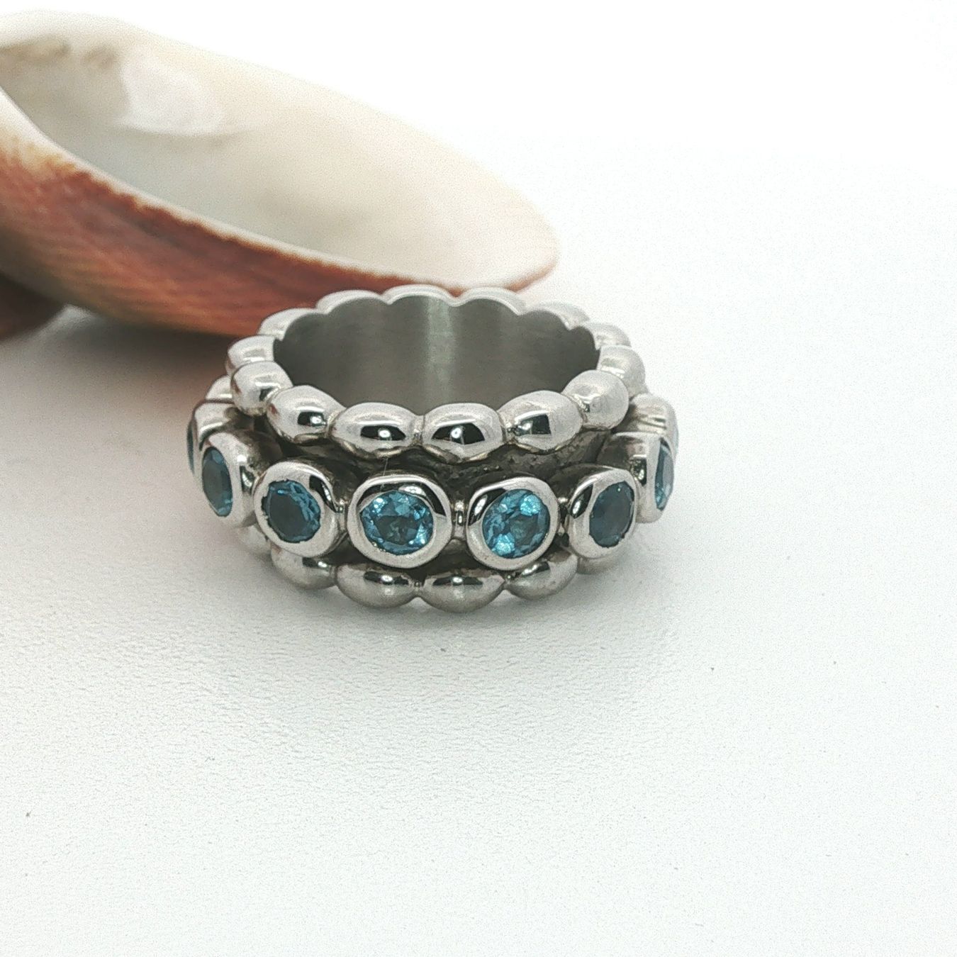 Olga Ribler Ringe: Moving Ring mit Blau Topas Grösse 56 – Neu (gemäss Beschreibung) aus Luzern von Schmuckoutlet 4