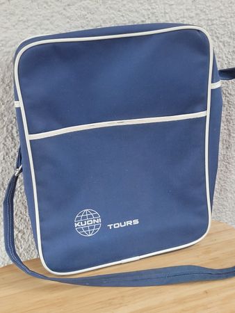 🔵 Original 70er Jahre Umhängetasche KUONI TOURS