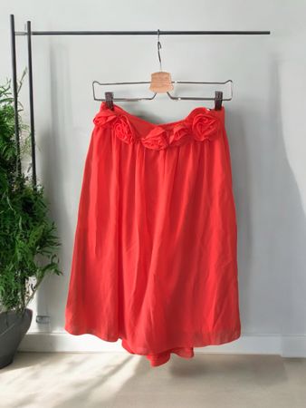 Sommerkleid - Luftig leichter Kleid in Koralle Gr. S