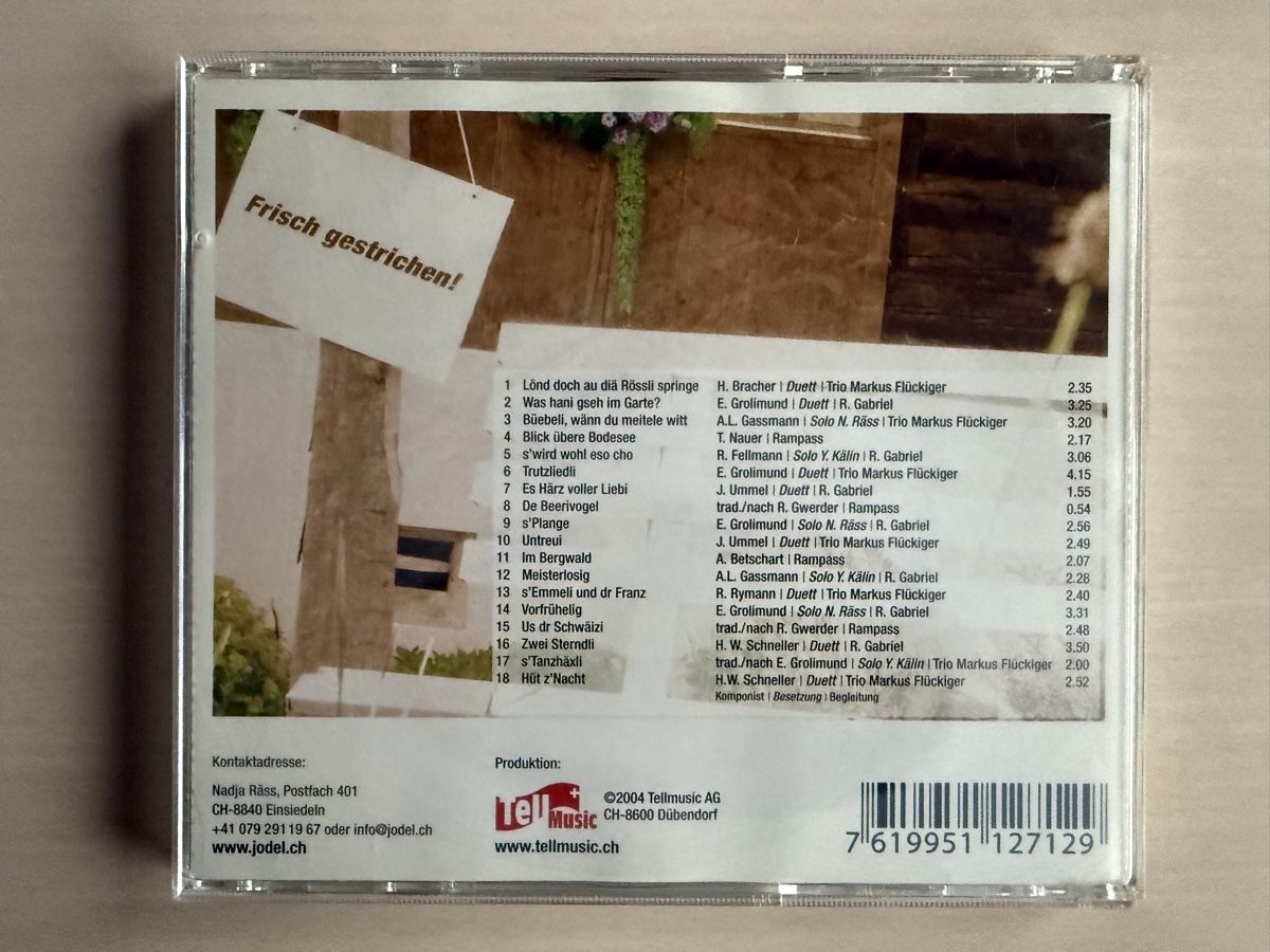 CD: CD UfFrischt Jodelduett Räss-Kälin – Usato da Oberried Brienz venduto da Chyara 1