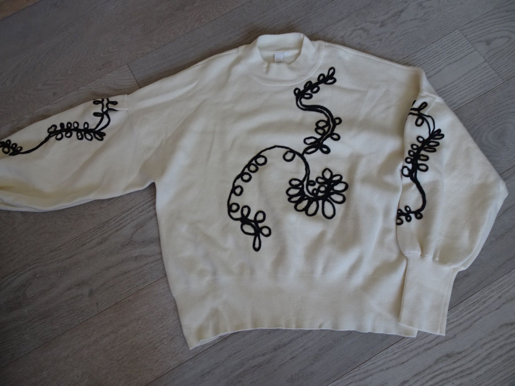 Maglioni & Felpe: Pullover écru beige ^100 % Baumwolle bestickt, Gr L – Nuovo (secondo la descrizione) da Winterthur venduto da Riiita 1