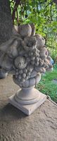Garten-Skulptur Fruchtkorb  Massiver Steinguss güntig 