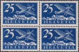 1923, F5 Viererblock tadellos postfrisch **, Kat: 140.-+