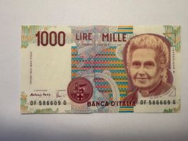 Italienische Banknote 1990