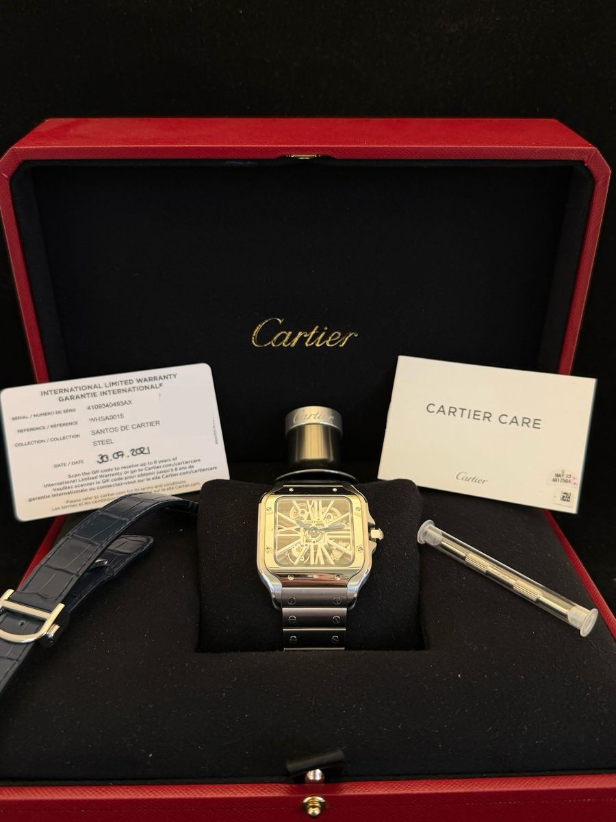 Cartier Orologi: Cartier Santos Skeleton – Usato da Zürich venduto da Centralwatches 3