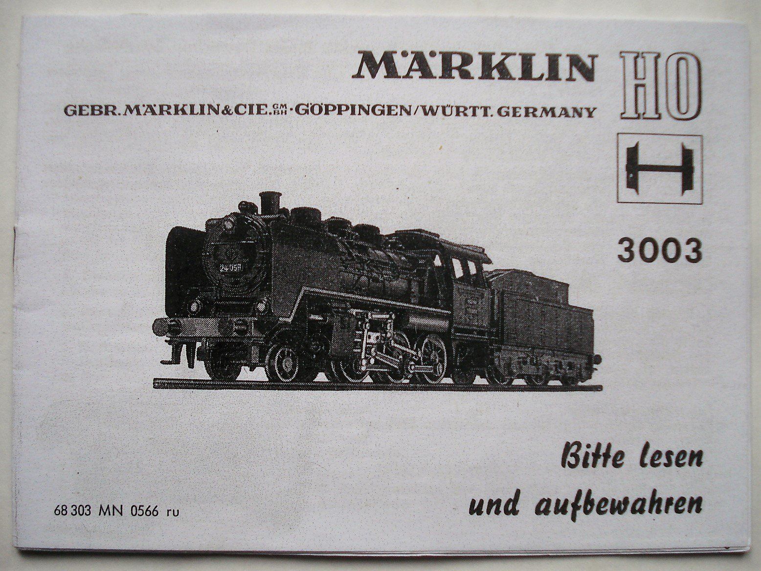 Märklin Modelleisenbahnen: Märklin Betriebsanleitung 3003 – Gebraucht aus Frauenfeld von Fixtrix
