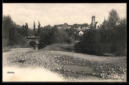 AK Aarau, Ortsansicht mit Flussufer