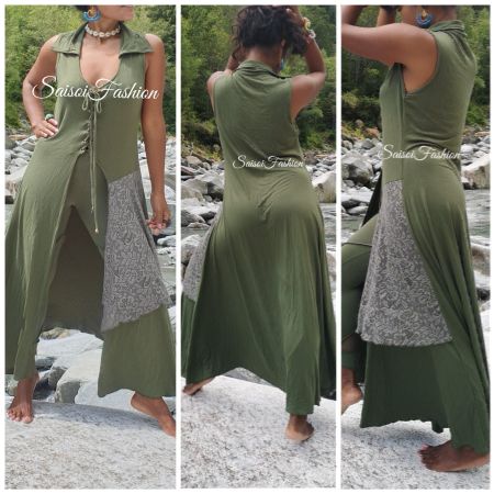 Sommer Hippie,Goa  Bluse Set.,Leggings XS-L