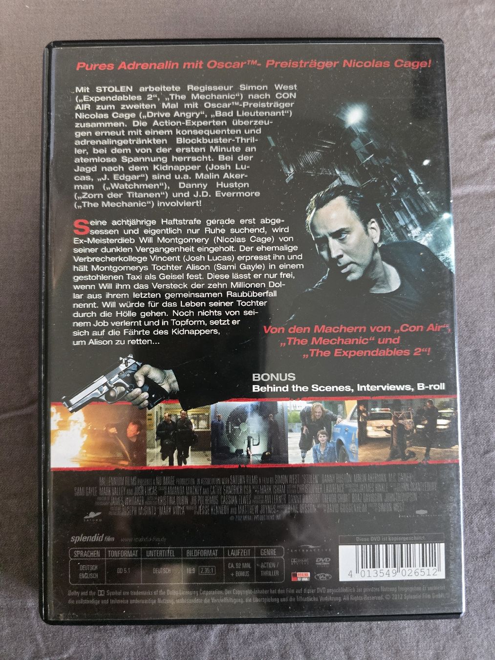 Tutti i DVDs: DVD - Stolen – Usato da Zug venduto da nic_wlj8 1