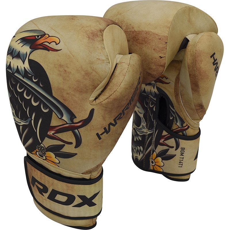 Guanti & manicotti: Boxhandschuhe HARRIER TATTOO 12 Once Oz – Nuovo e nell'imballaggio originale da Schliern b. Köniz venduto da TITANSport 1