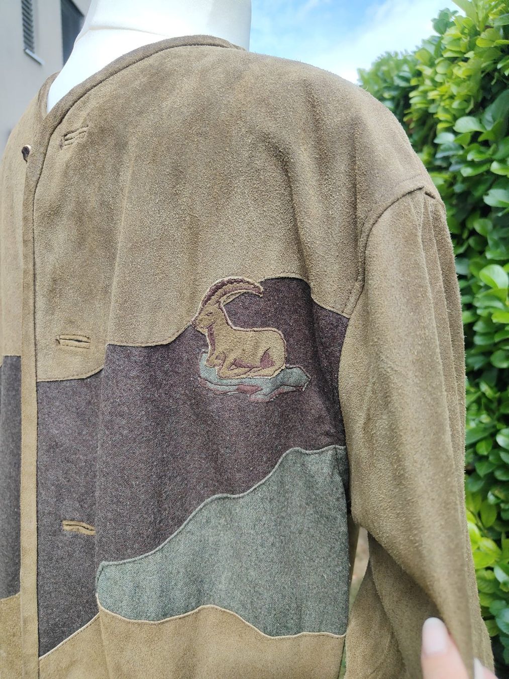 Jacken: Trachten - Lederjacke Herren Patchwork mit Applikationen – Gebraucht aus Märstetten von rogerdererste 2