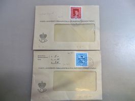 2 Briefe Vaduz FL 1951