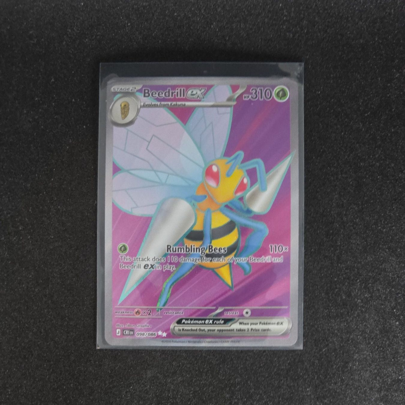 Pokémon Carte collezionabili: Beedrill ex (CRI 098) – Nuovo (secondo la descrizione) da St. Gallen venduto da CardZelo