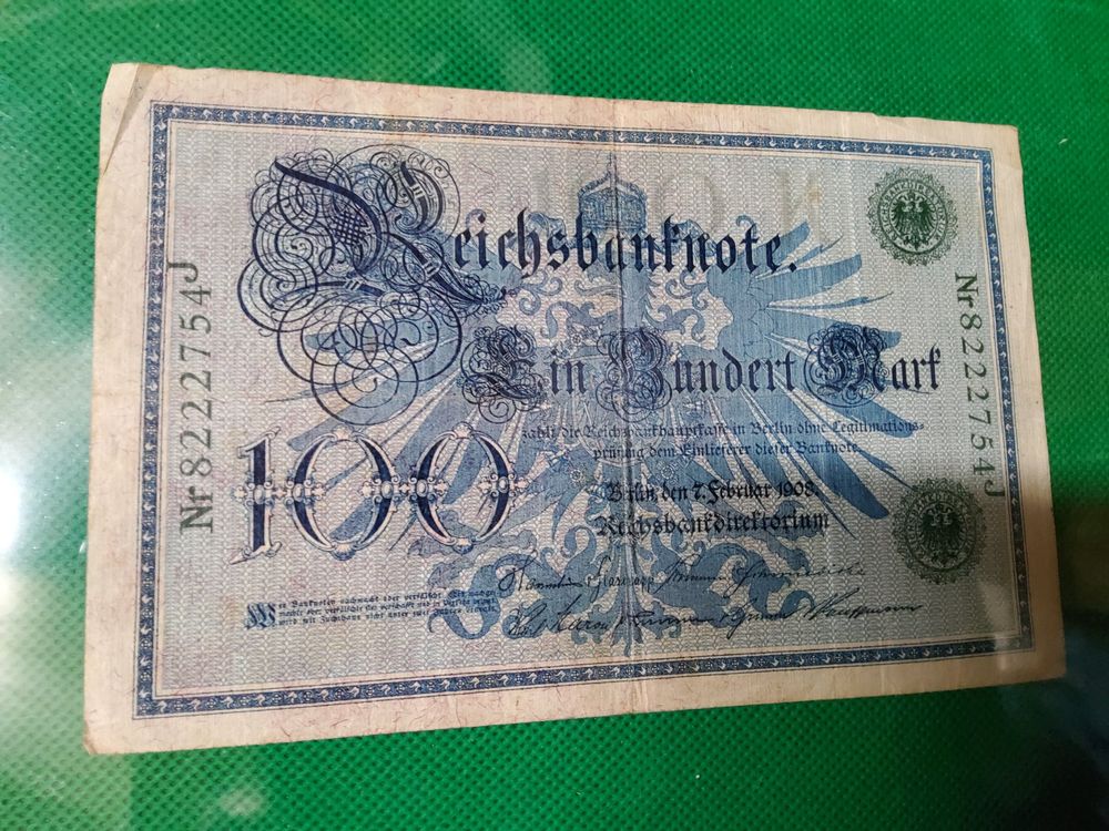 Reichsbanknote 1908 (Gebraucht) in Herisau für CHF 1.3 – mit Lieferung ...