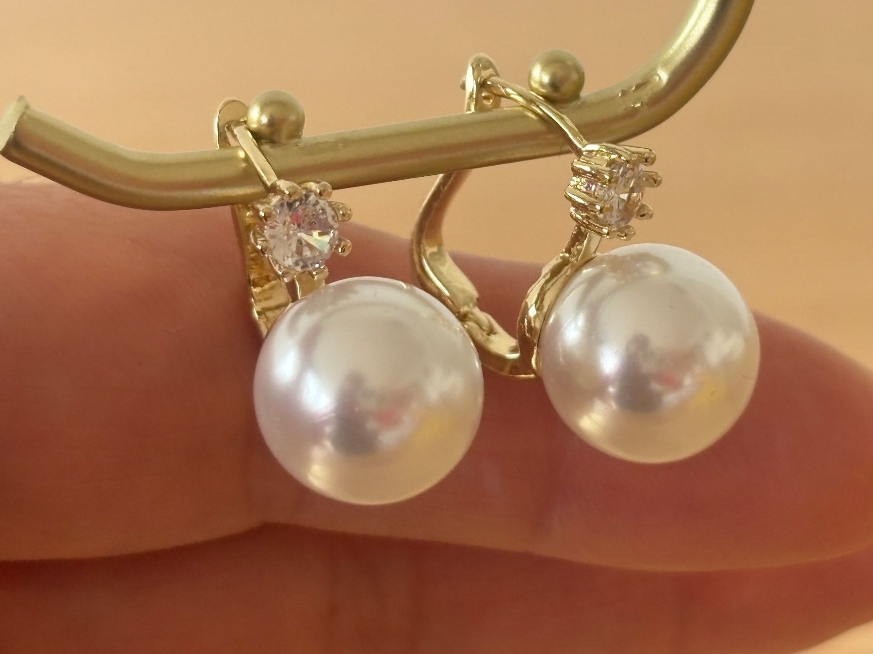 Orecchini pendenti & Orecchini a lobo: Luxus Elegante Ohrschmuck Ohrstecker Goldfarben – Nuovo (secondo la descrizione) da Biel-Bienne venduto da Roserosse13 1