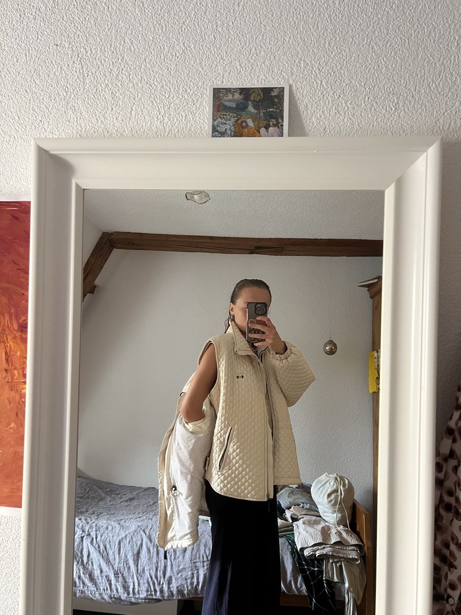 Jacken: Beige Vintage Winterjacke Post Card – Gebraucht aus Bremgarten AG von Anna1999999 2