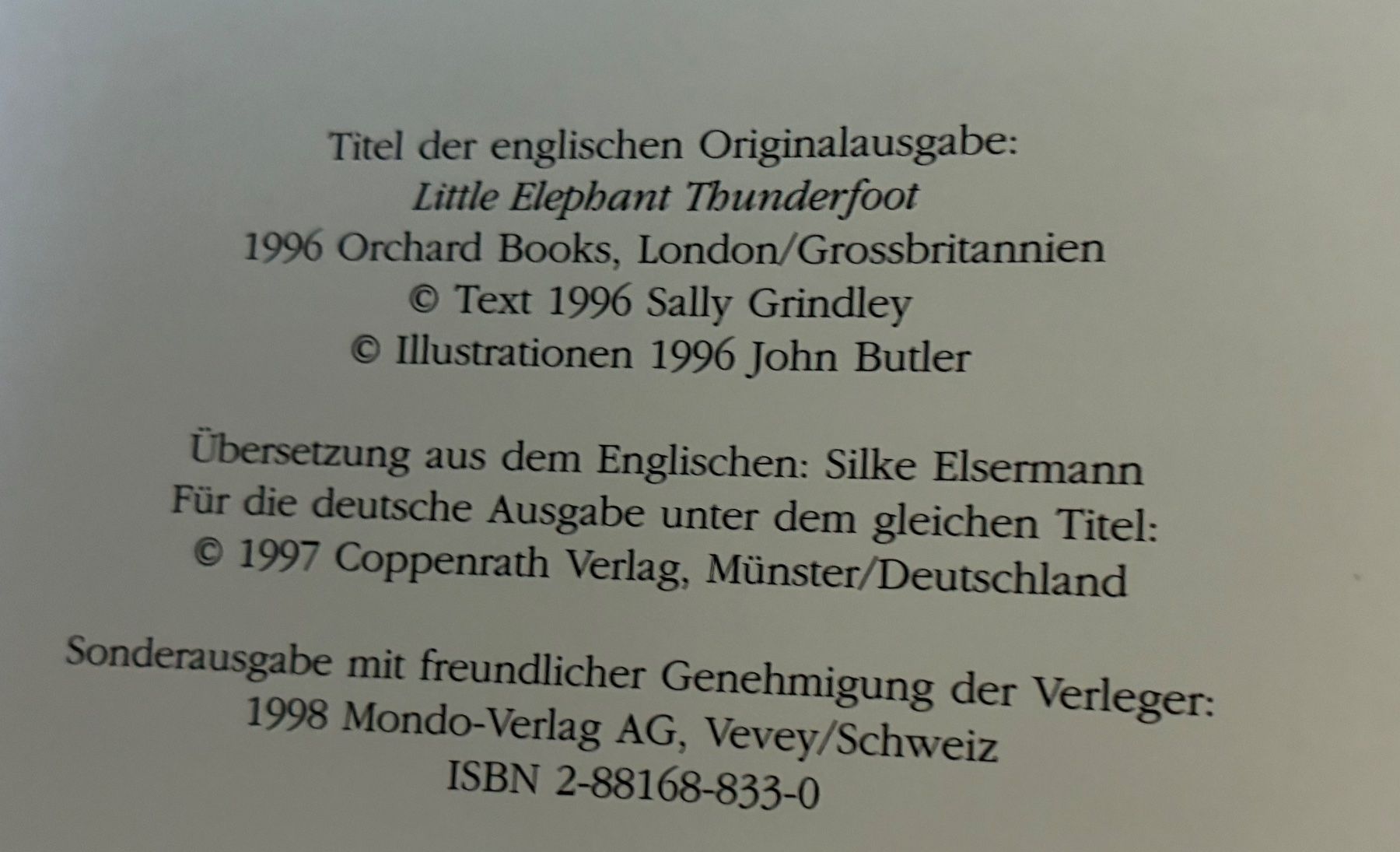 Libri: Kinderbuch: Wirbelwind das Elefantenkind – Usato da Murgenthal venduto da chili60 1