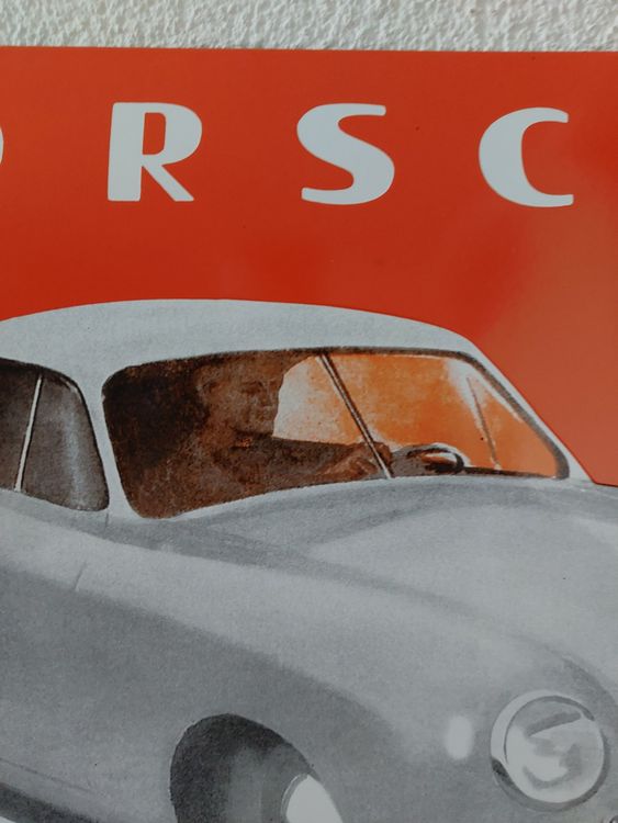 Emailschild Porsche 356 Plaque émaillée 7