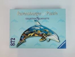 RAVENSBURGER Puzzle, Delfin, Collection Silhouette