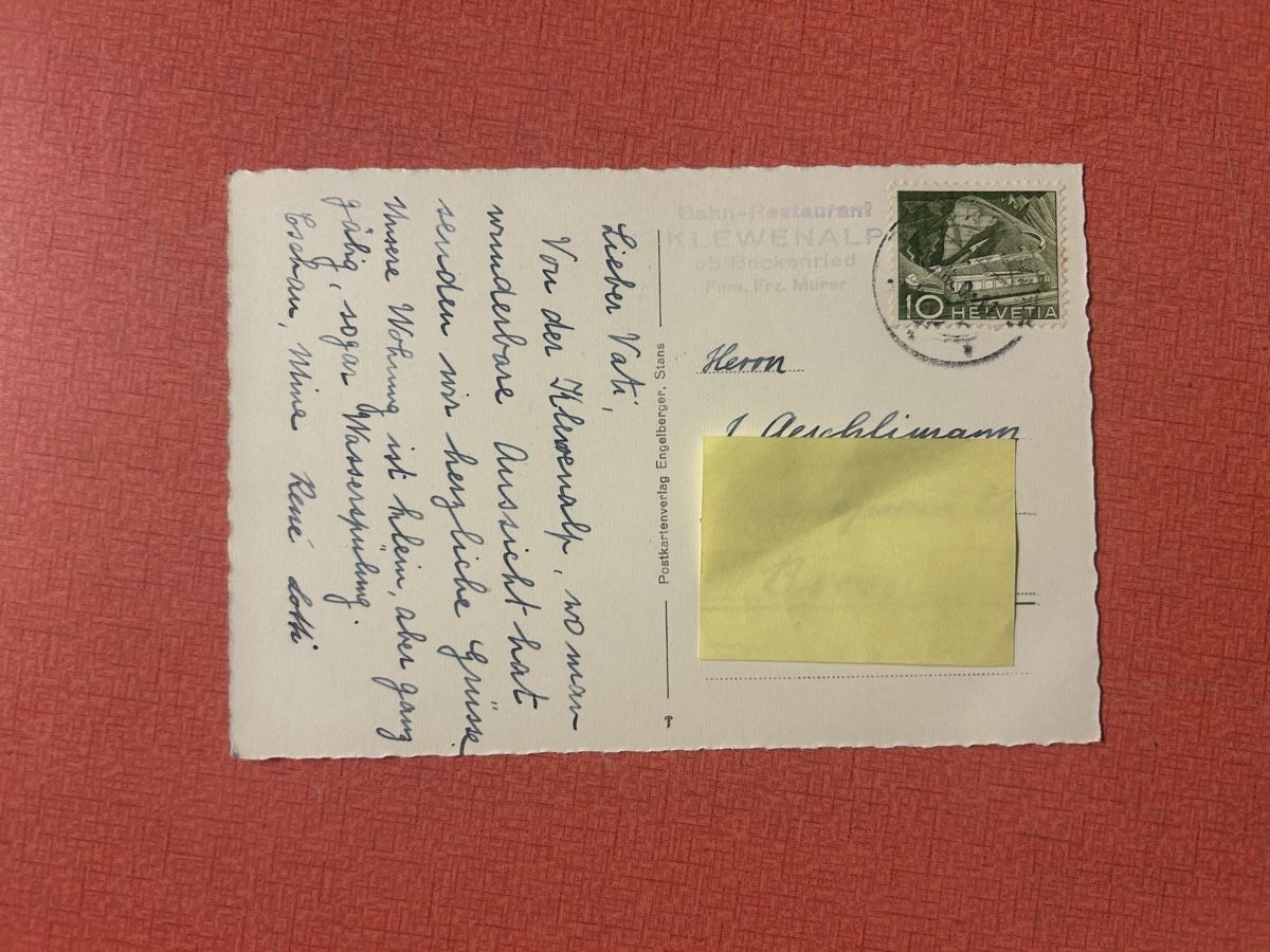 Cartoline postali: Alte Ansichtskarte Klewenalp 1600 m mit Stempel  – Usato da Lanzenhäusern venduto da vic63 1
