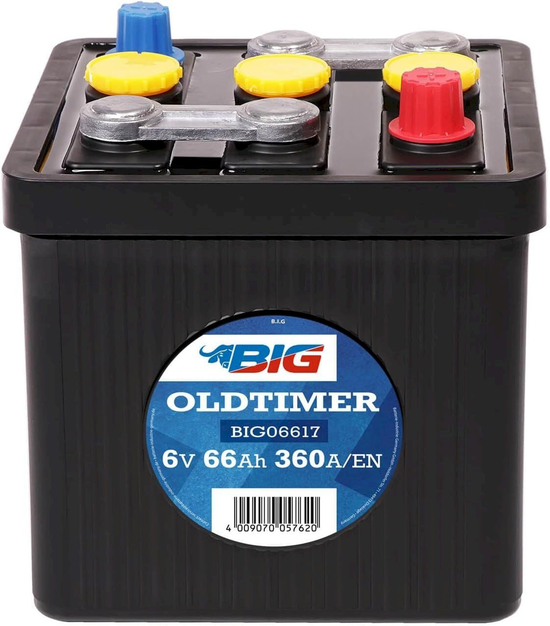 Batterie: BIG Oldtimer 6V 66Ah Autobatterie – Nuovo e nell'imballaggio originale da Bottighofen venduto da zaap