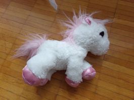 Plüschtier Einhorn weiss mit Grossen Augen  AURORA