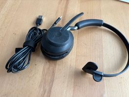 Jabra Headset Evolve2 65 mit USB-C Ladekabel., Bluetooth