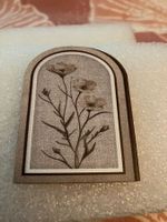 Schönes Bogenbild Holz Blumen für die Puppenstube, neu