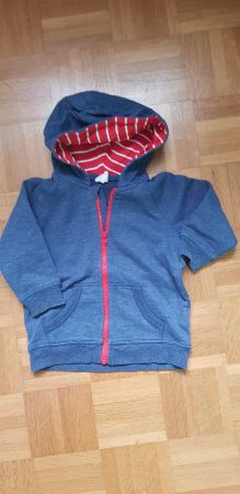 Kapuzenjacke blau, Gr. 80  H + M