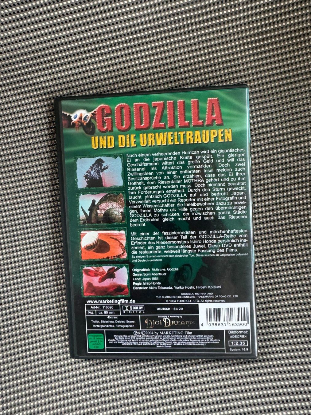 Tutti i DVDs: Godzilla und die Urweltraupen – Usato da Rapperswil SG venduto da Boadioz 1
