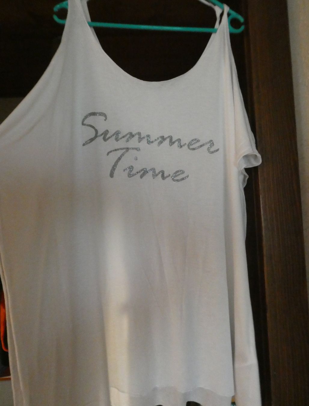 Tuniken: Tunique blanche d'été "Summer Time" - Taille  40/42 – Neu (gemäss Beschreibung) aus Troistorrents von Marion70