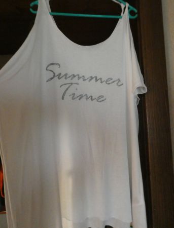 Tunique blanche d'été "Summer Time" - Taille  40/42