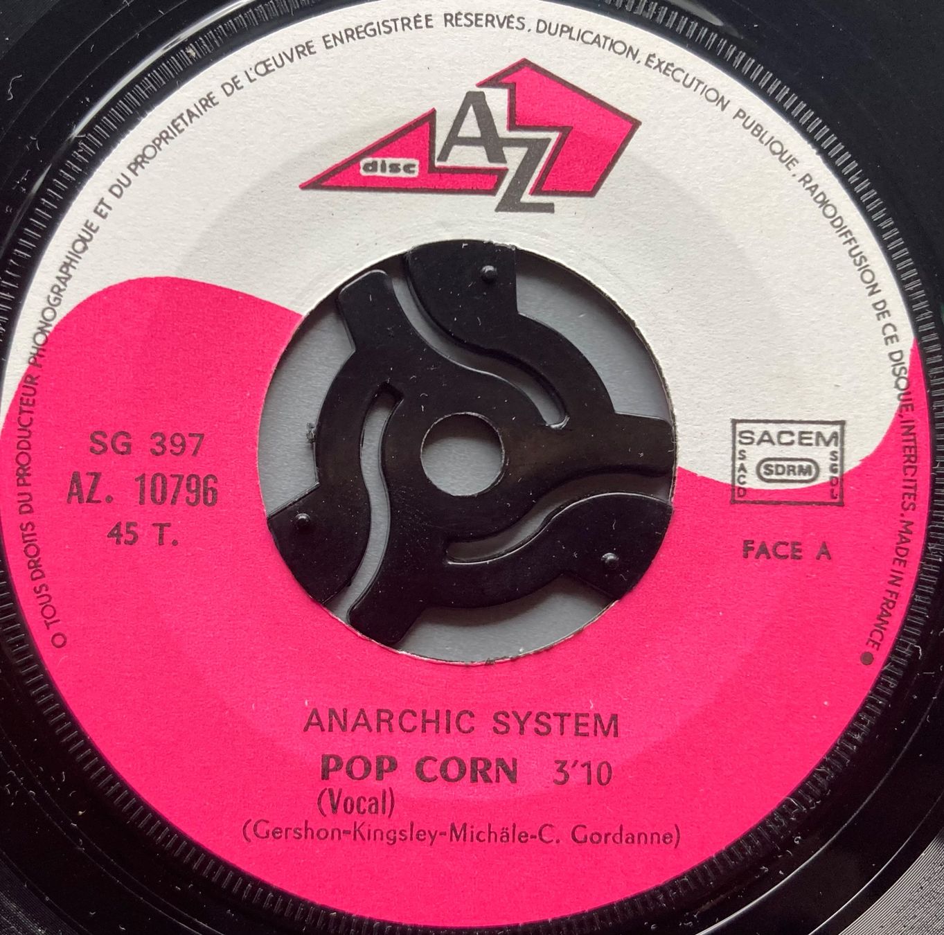 Schallplatten: ANARCHIC SYSTEM - POP CORN – Gebraucht aus Poliez-Pittet von Newtown-Records 2