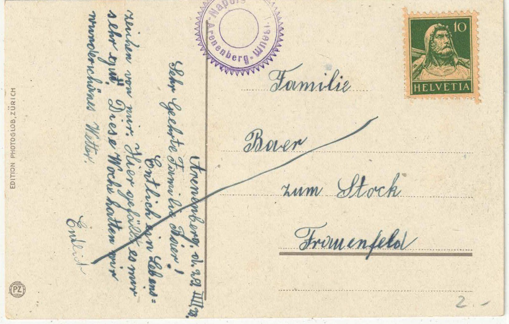 Cartes postales: Schloss Arenenberg - Litho – D'occasion à Ettingen par Kartenplanet 1