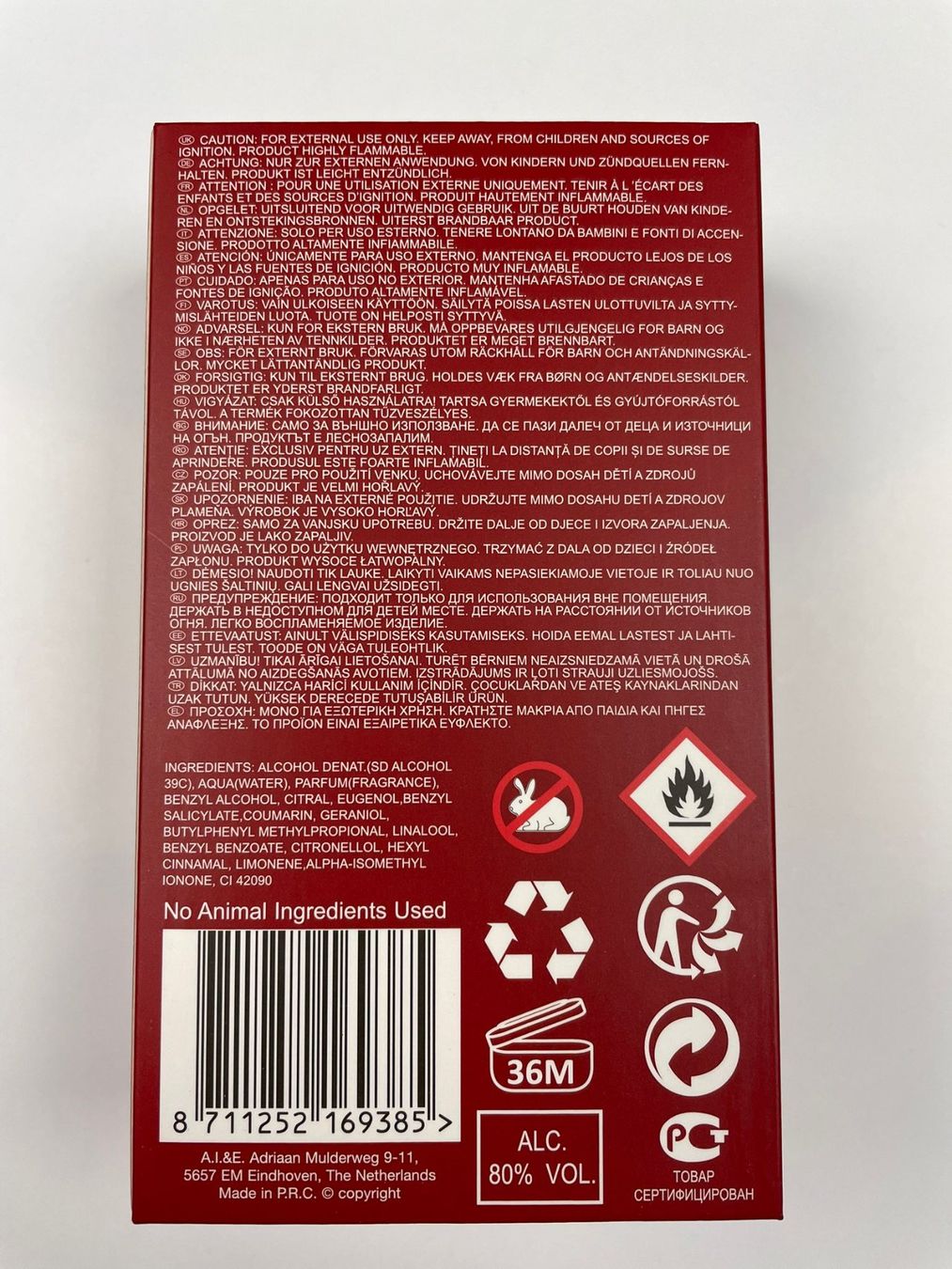 Parfum & Eau de Toilette: Parfüm Slazenger - Eau de Toilette, rot – Neu und originalverpackt aus Wängi von LiqKojote 2