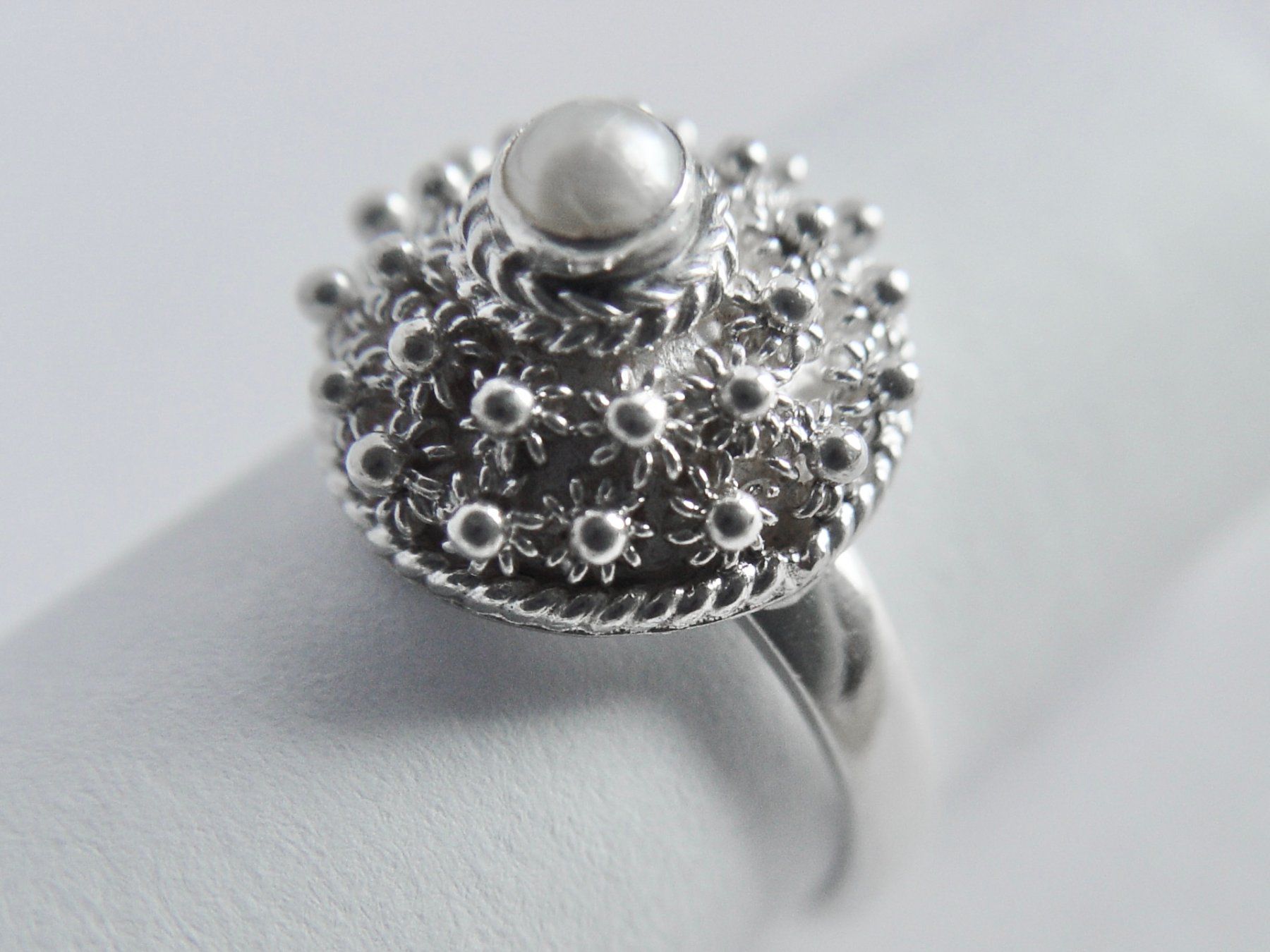 Anelli: Ring Silber 925 mit Perle – Usato da Henggart venduto da elsternwerk