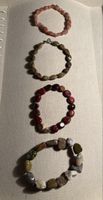 Steinarmbänder Sonnenstein,Unakit,Mookait,Ozeanjaspis