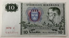 Schweden 10 Kronor 1979
