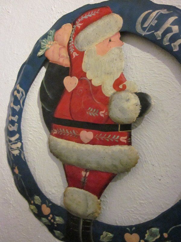 Insegne: Altes dekoratives Blechschild "Merry Christmas" – Usato da Bischofszell venduto da Pfau0 3