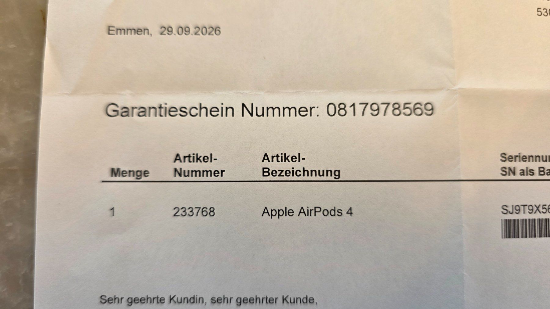 Apple Cuffie: Apple AirPods 4 Neu & Orginalverpackt – Usato da Würenlingen venduto da swen6 2