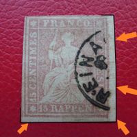 Strubel: 24G (24B4) tolles ECKRANDSTÜCK von REINACH. 80.-++