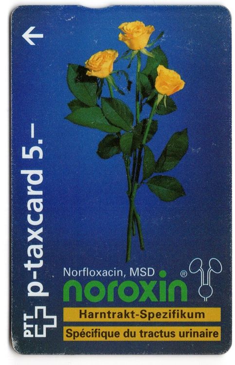MSD, Noroxin (2. Auflage) - seltene FullFace Firmen Taxcard (Gebraucht ...