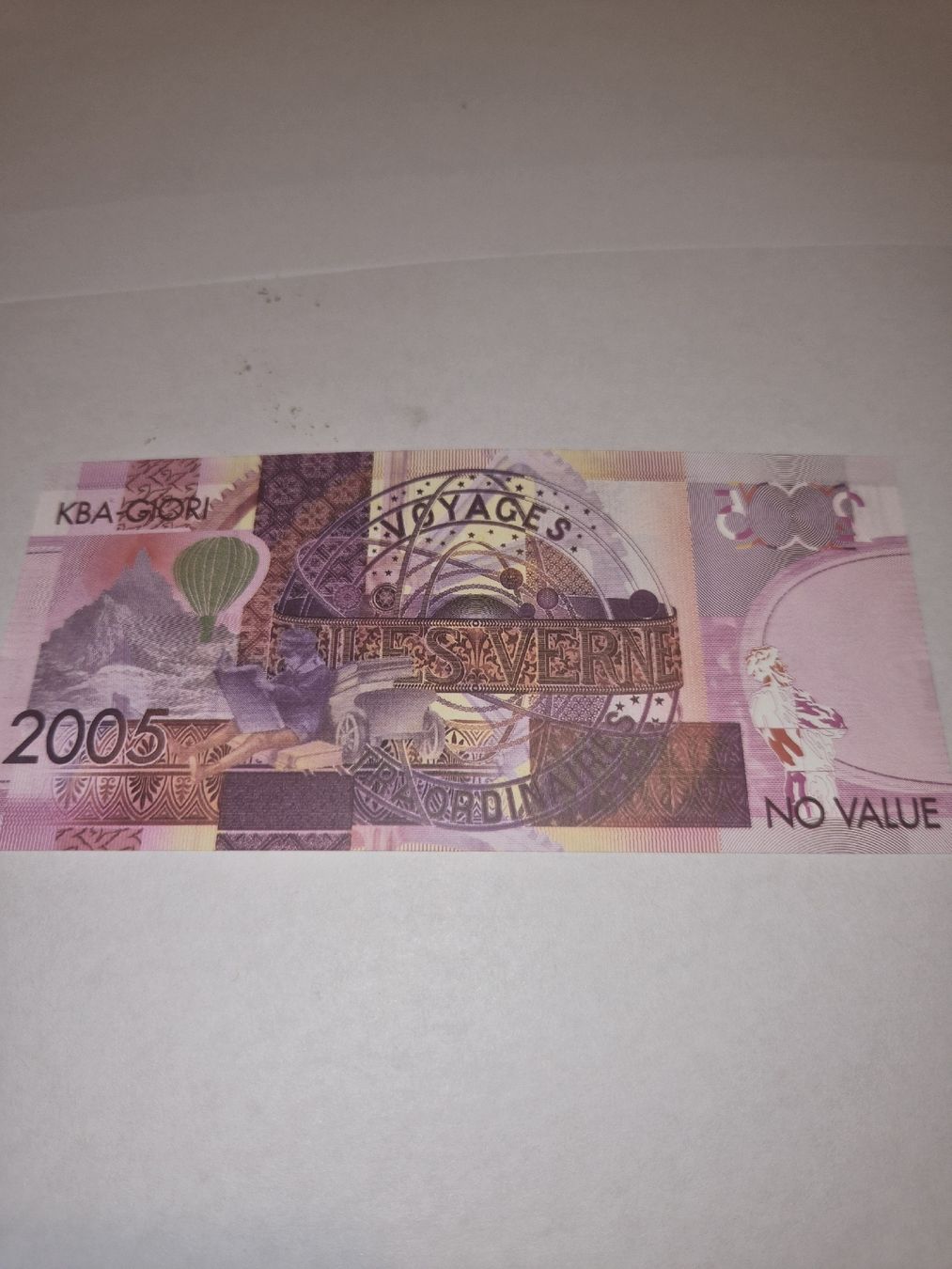 Billets de banque: Billet commémoratif Jules Verne – Neuf (Voir description) à Senèdes par hen_fw8b 1