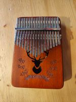 Kalimba Daumenklavier, Hirsch-Motiv, neuwertig, super Klang!
