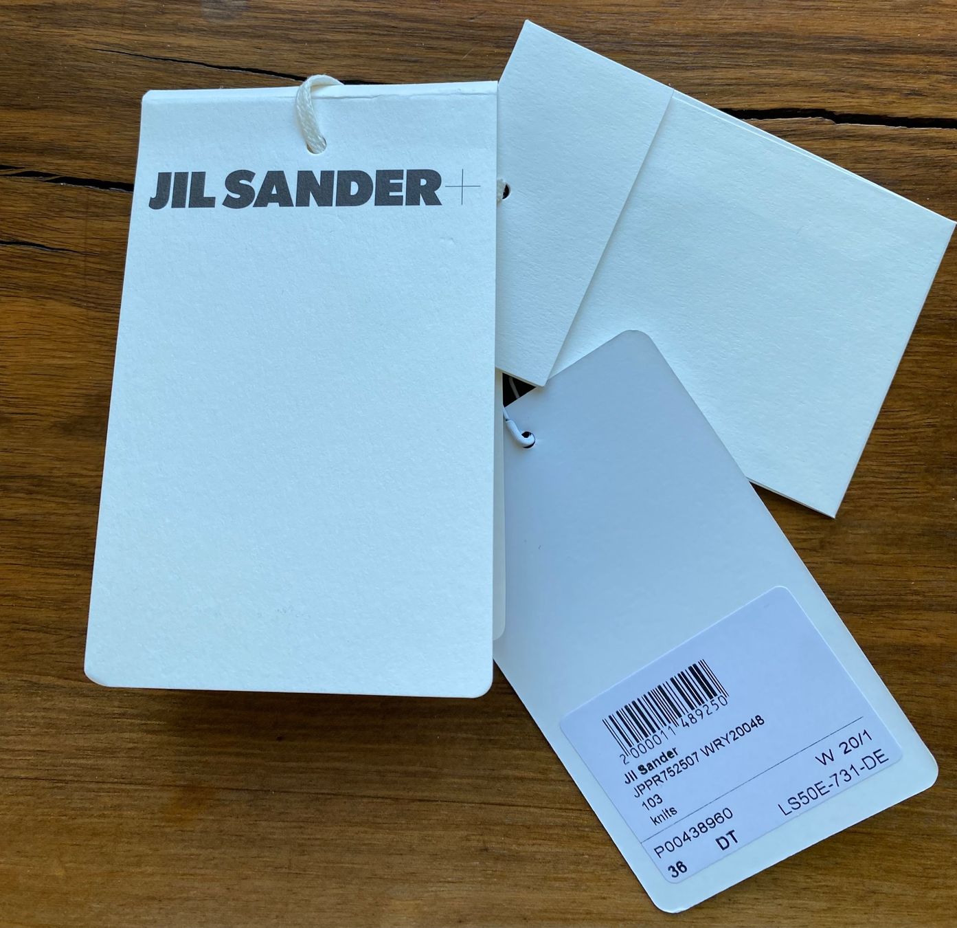 Jil Sander Tops: Stricktop, Jil Sander, Elfenbein, Grösse 36, NEU – Neu und originalverpackt aus Bern von L.I.A. 3