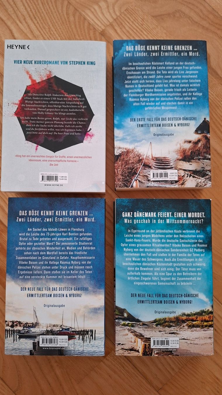 Libri: Anette Hinrichs und Stephen King - 4 Kriminalromane – Usato da Oberentfelden venduto da Affra01 1